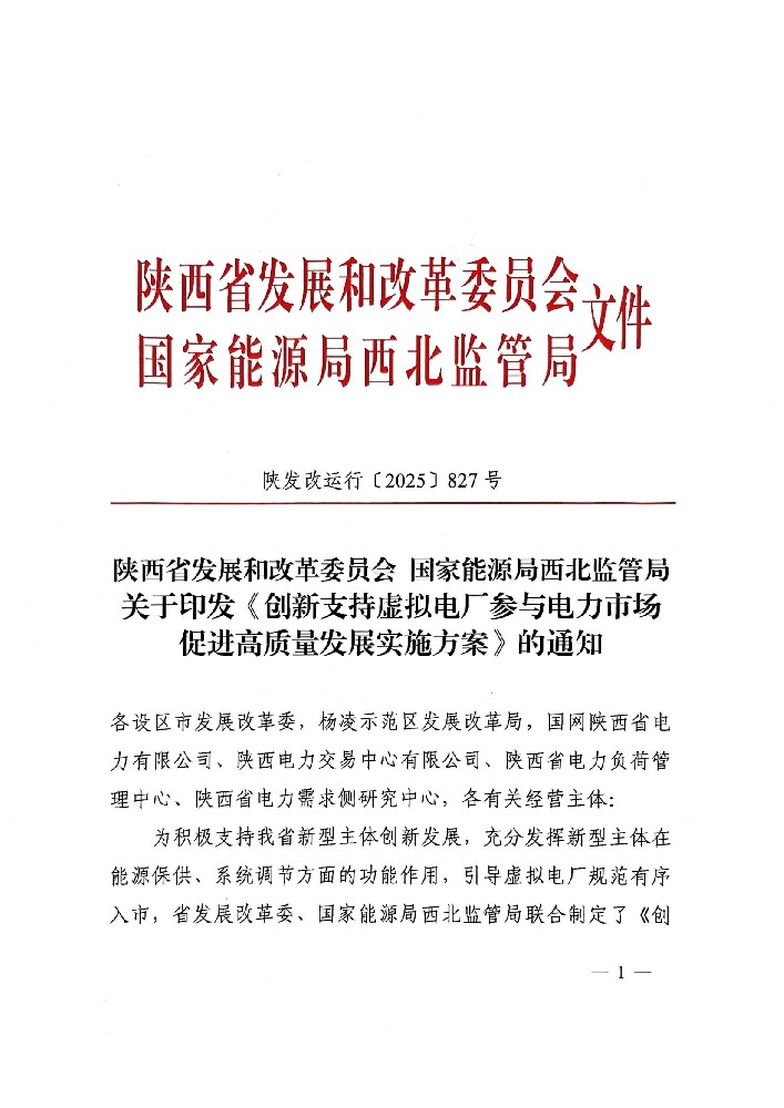 涉及分布式光伏！陜西發(fā)布虛擬電廠參與電力市場(chǎng)高質(zhì)量發(fā)展實(shí)施方案